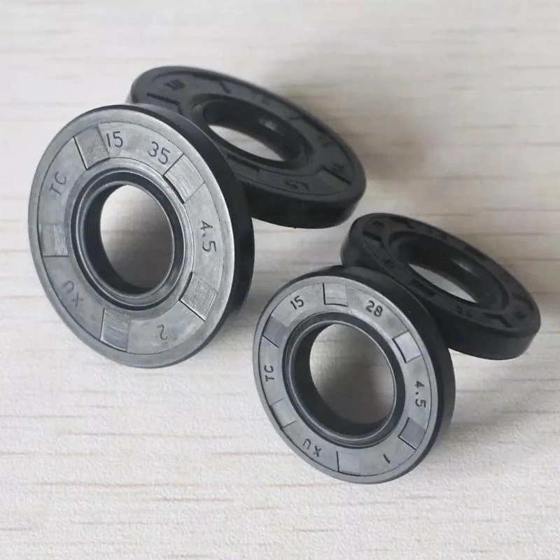 JU64 Oil Seal Plastic  Nitrile Rubber Cover Double Lip with Spring for 45/52/5800 45cc 52cc 58cc Chainsaw Parts