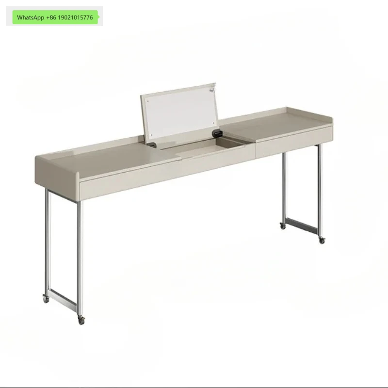 xz1Light Luxury Bed Table Household Bed Movable Bedroom Long Bedside Table Multifunctional Computer Desk furniture  living room