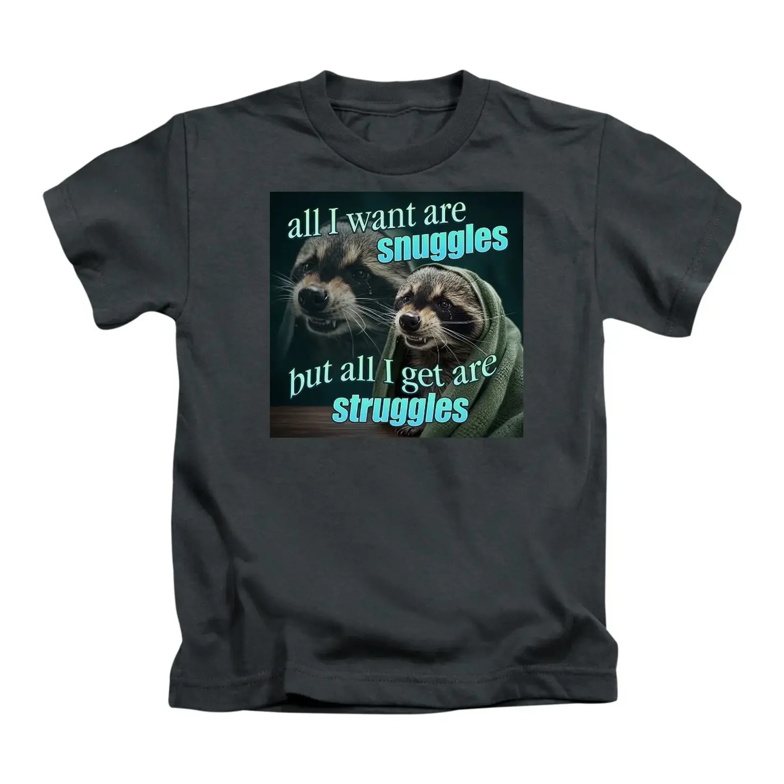 All I Want Are Snuggles Erwachsene T Shirt lustig sarkastisch Meme Thema Top vintage Washed Top For Everyday Wear Comfortable