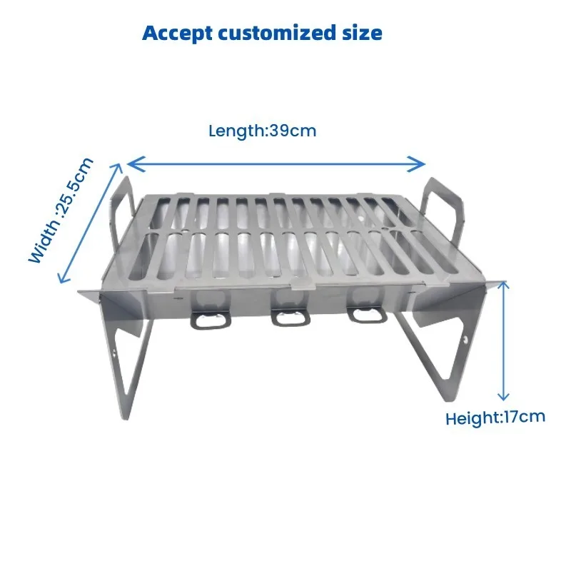 

Hot Customized Model Detachable Folding square Barbecue Grill Picnic Mini Portable Camping Small Charcoal Grill Barbecue Outdoor