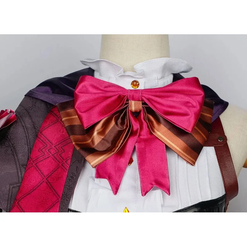 【Wetrose】 Disponibile Lyney Costume Cosplay Set di carte da poker Fontaine Genshin Impact Parrucca stile Halloween Francia Mago Gatto