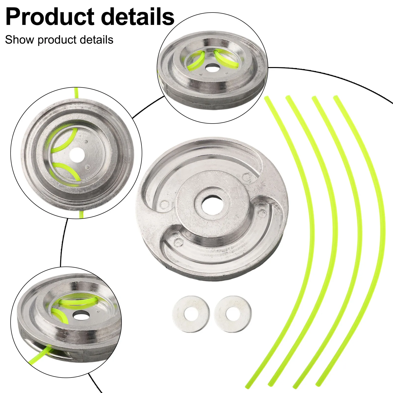 

LINE TRIMER Outdoor Power Tool Thread Nut Trimmer Head With A Reverse BRUSHCUTTER For A Bump-feed Garden Tools