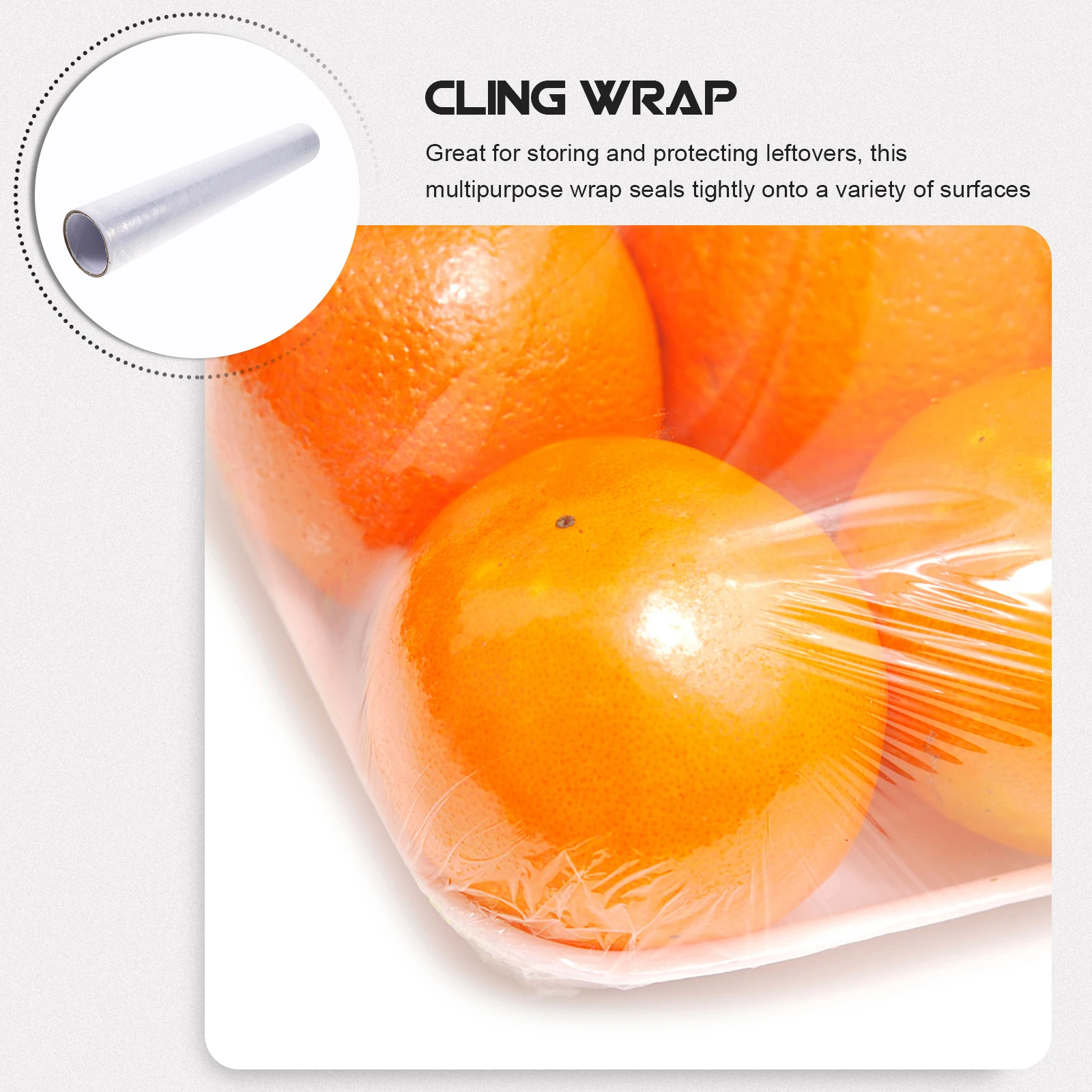 

1 Roll Disposable Food Cling Wrap Roll Film Food Save Wrap with Slide (2000x30cm)