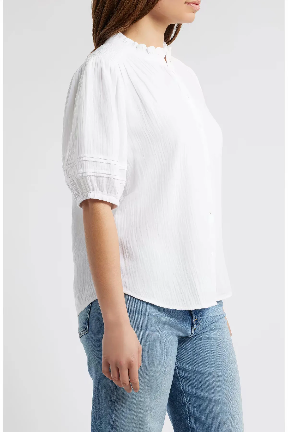 Women's plus Size Cotton Linen T-shirt Vintage Art Loose Open Cardigan Top Summer Half Sleeve Shirt for Casual Wear
