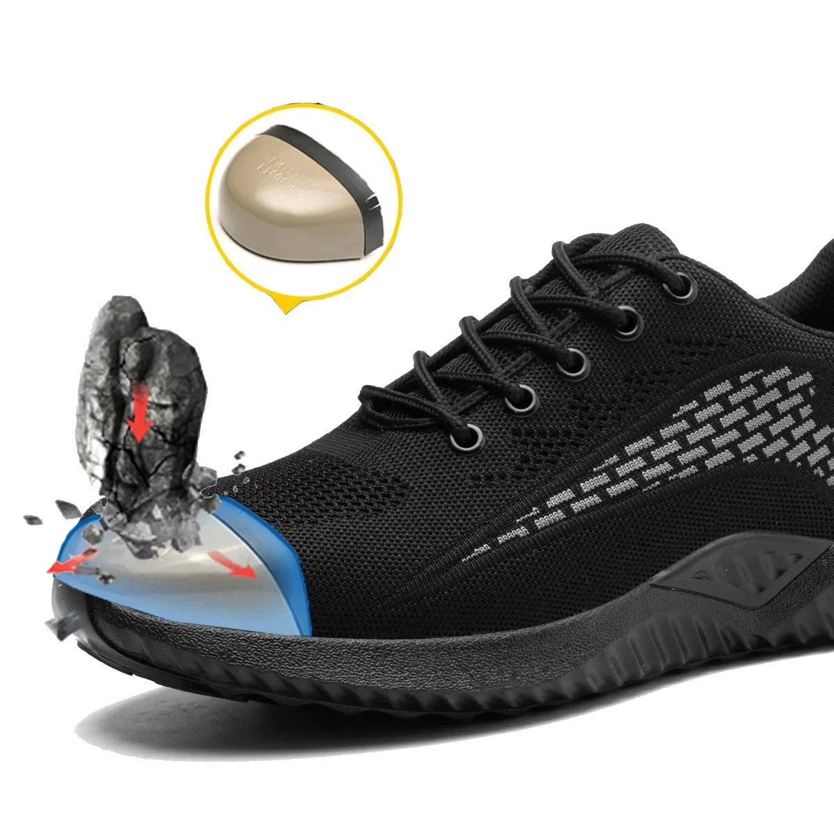 Anti Smashing Anti Piercing Wear-resistant Anti Slip Safety Shoes Breathable Comfortable Work Shoes One for Sale