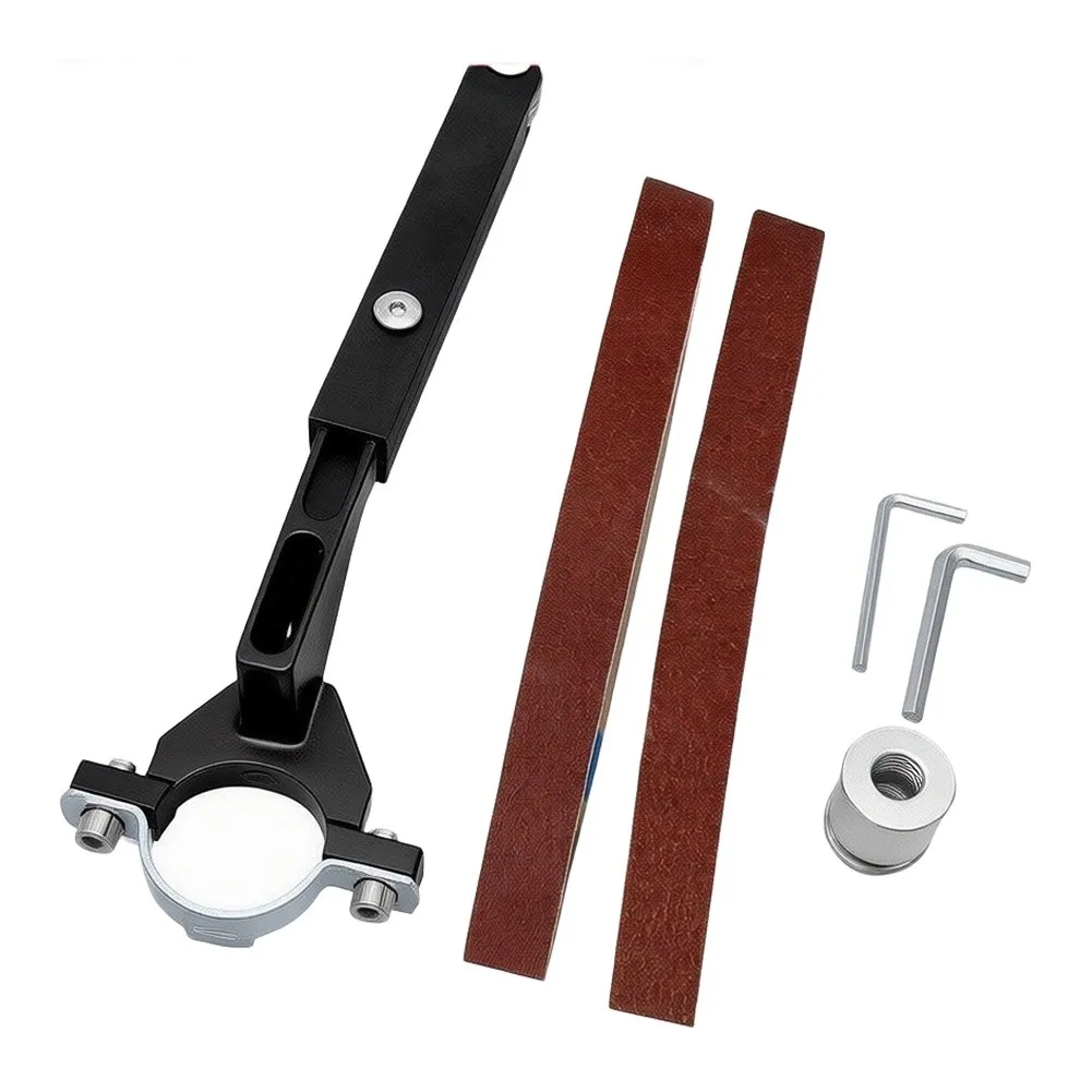 Woodworking Belt Sander Bracket For Angle Grinder, Stable Dual Bearing Rust Removal Tool, Efficient Polishing Conversion Kit