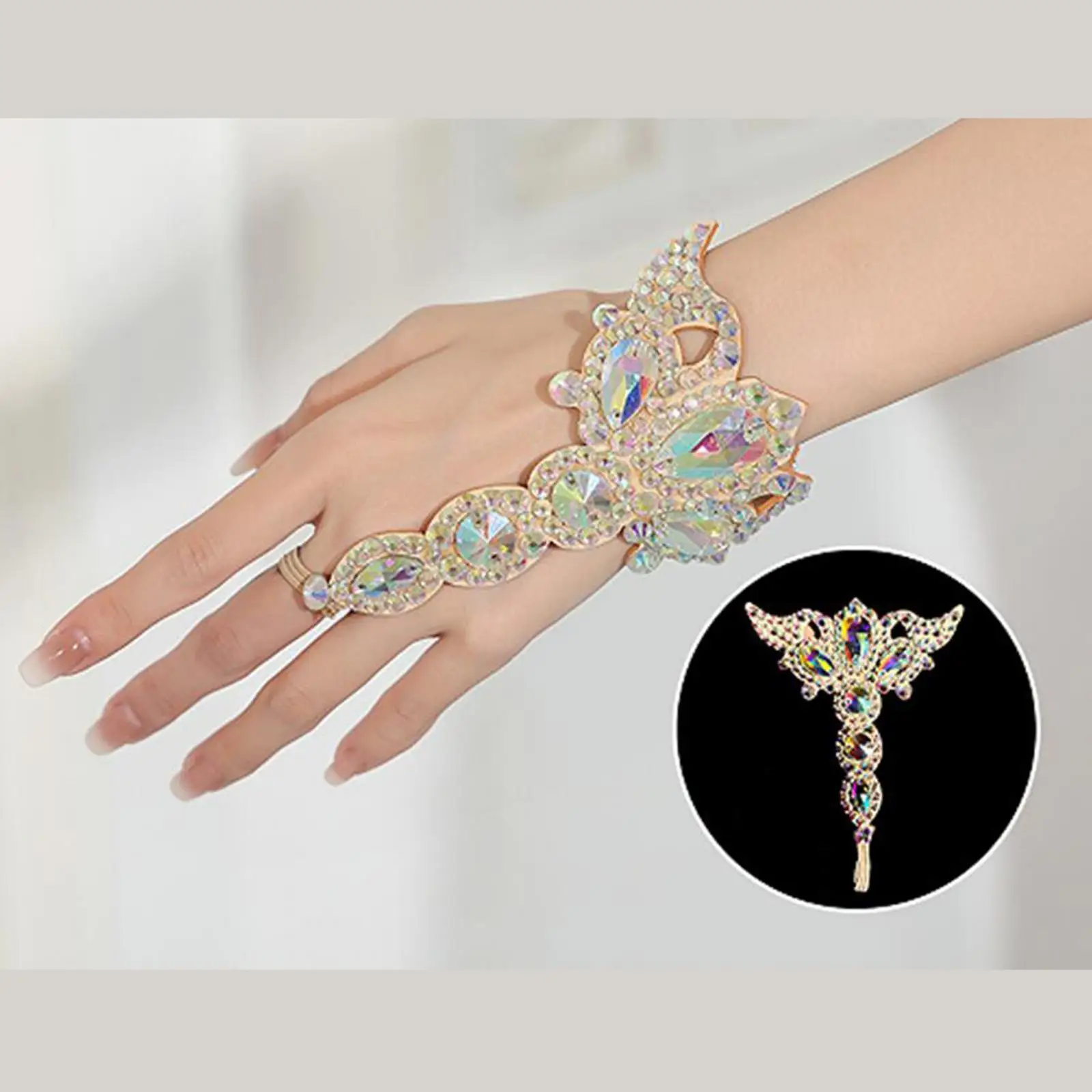 Belly Dance Bracelet Dancing Prop Bangle for Dance Show Bridesmaid Halloween