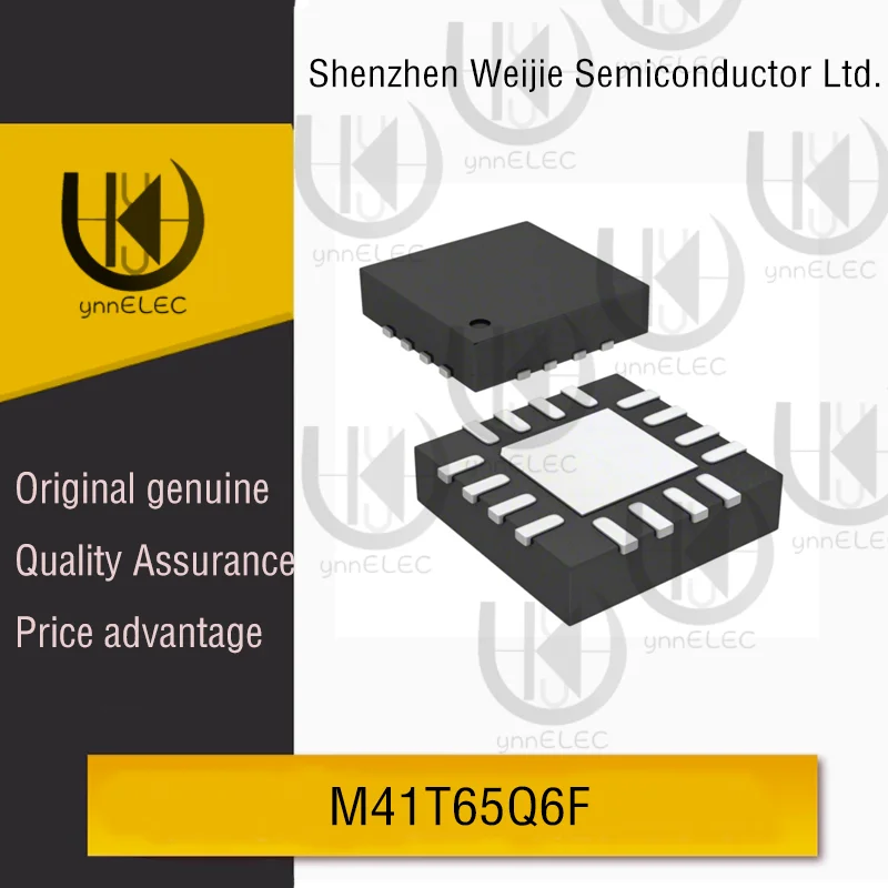 

Original M41T65Q6F Serial RTC IC | I2C Interface | 1.3-4.4V | QFN-16-EP(3x3)