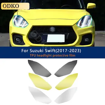 Pro Suzuki Swift 2017-2023 Ochranná fólie na světlomety automobilu, odolná proti poškrábání, vnější TPU PPF, transparentní, odolná proti opravám 10 nejlepší prodej Samolepky na Suzuki Swift - №10