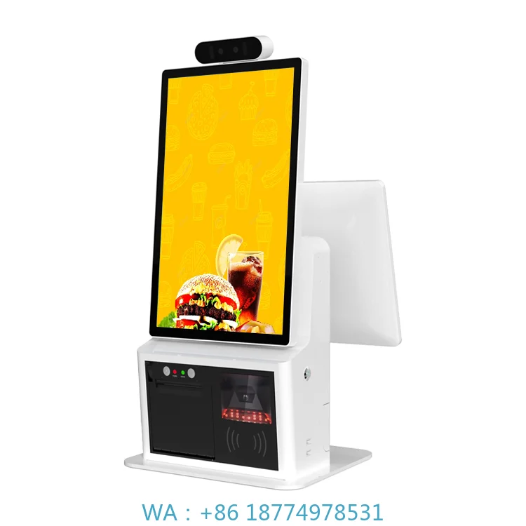 Desktop Kiosk Payment Terminal  for Restaurant Fast Food Takeaway Touch Screen Ordering Self Service Machine Manufacturer