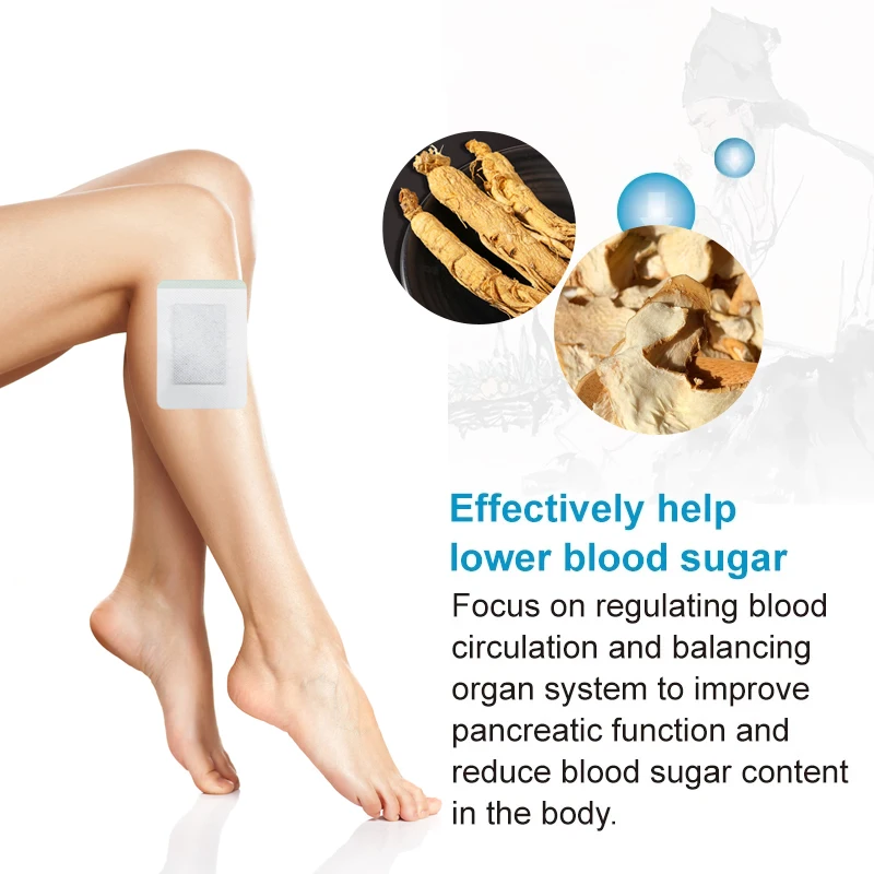 Diabetic Patch Stabilizes Blood Sugar Level Chinese Herbal Medical Plaster Treatment Diabetes Reduce Balance Glucose