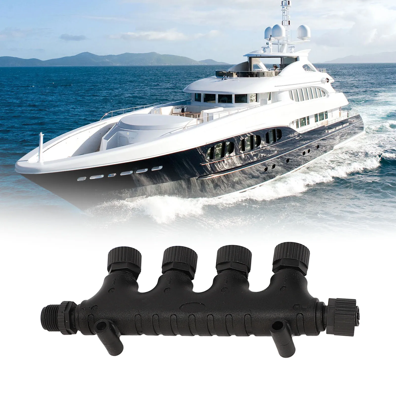 5-pin M12 thread NMEA 2000 4-port T-shaped connector, suitable for multi brand marine networks.Multi functional and high-quality