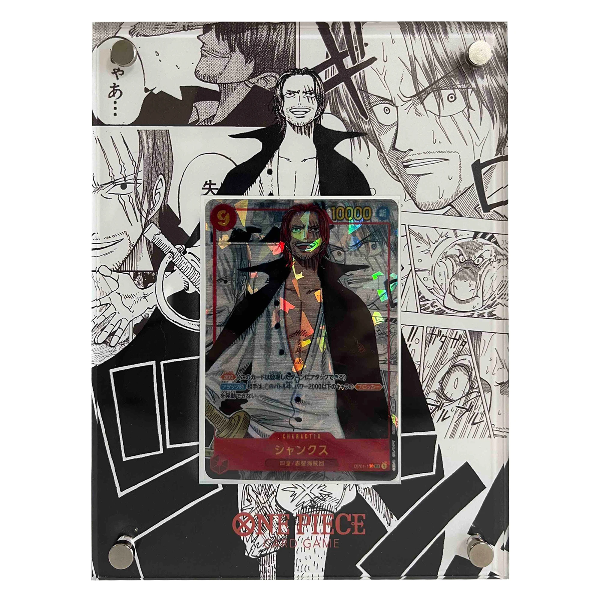 One Piece Comics Roronoa Zoro Stuck Brick Card Collection Acrylic Display Stand Opcg Card Display Stand Card Not Included