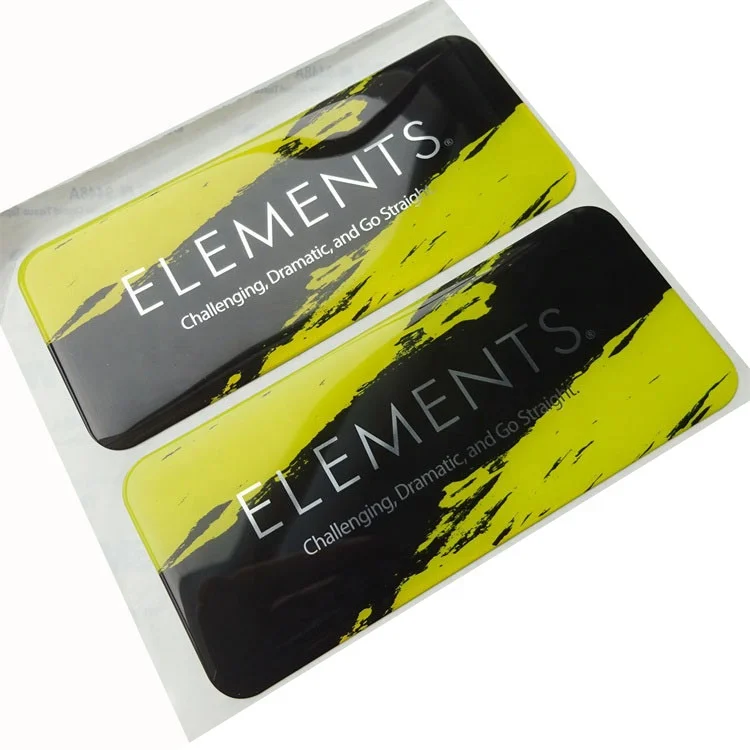 Custom 3D Epoxy Stickers, Waterproof Transparent Dome Labels High Quality UV Resistant Resin Stickers Personalized Logo Printing