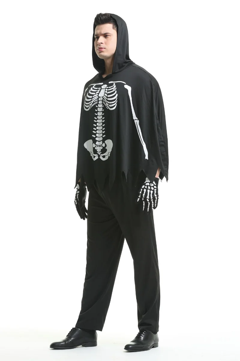 Gruseliges Zombie-Skelett-Vampir-Paar-Kostüm Halloween Bühnenkostüm Mexikanisches Tag-der-Toten-Totenkopf-Verkleidungs-Cosplay-Kleid – Detail 9