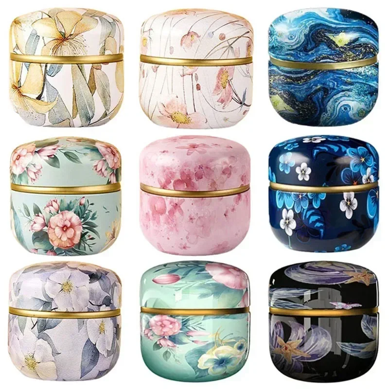 Small Jar Small Container Sealed Jar Mini Portable Storage Box Tea Coffee Snacks Candy Aromatherapy  Small Beads Storage Jar