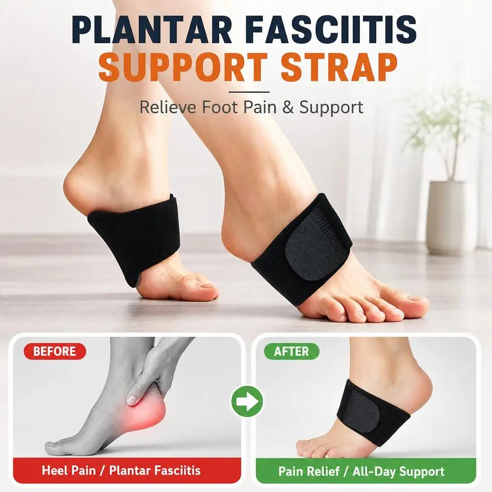 Arch Support Pad 2Pcs Adjustable Flat Feet Corrective Insoles Foot Care Pain Relief Orthopedic Pads