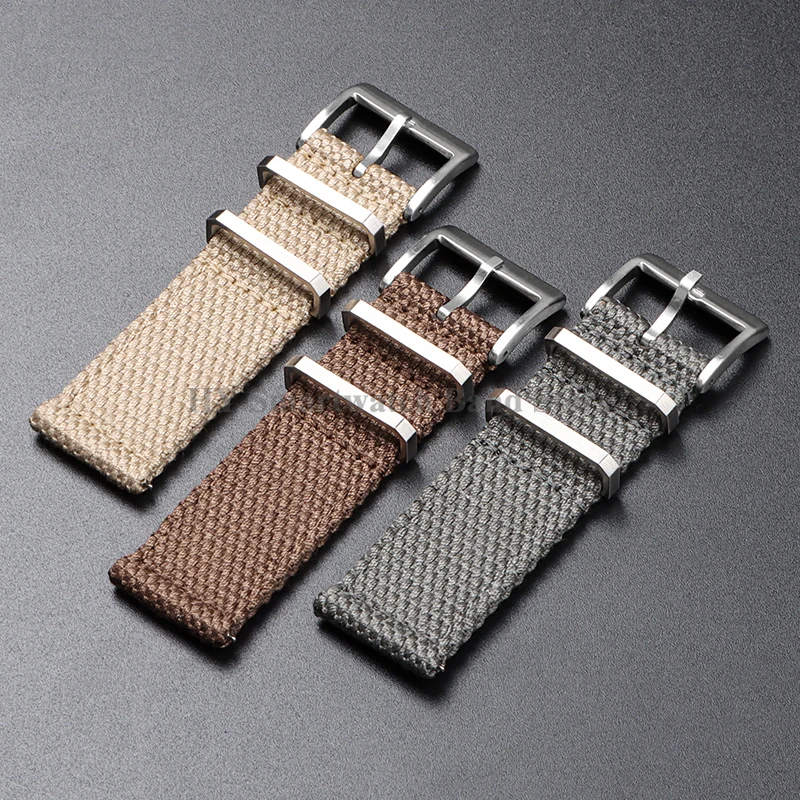 20mm 22mm Nylon Watch Strap for Seiko Military Wrist Band for Omega for Tudor for Casio Cotton Watch Band Quick Release Bracelet