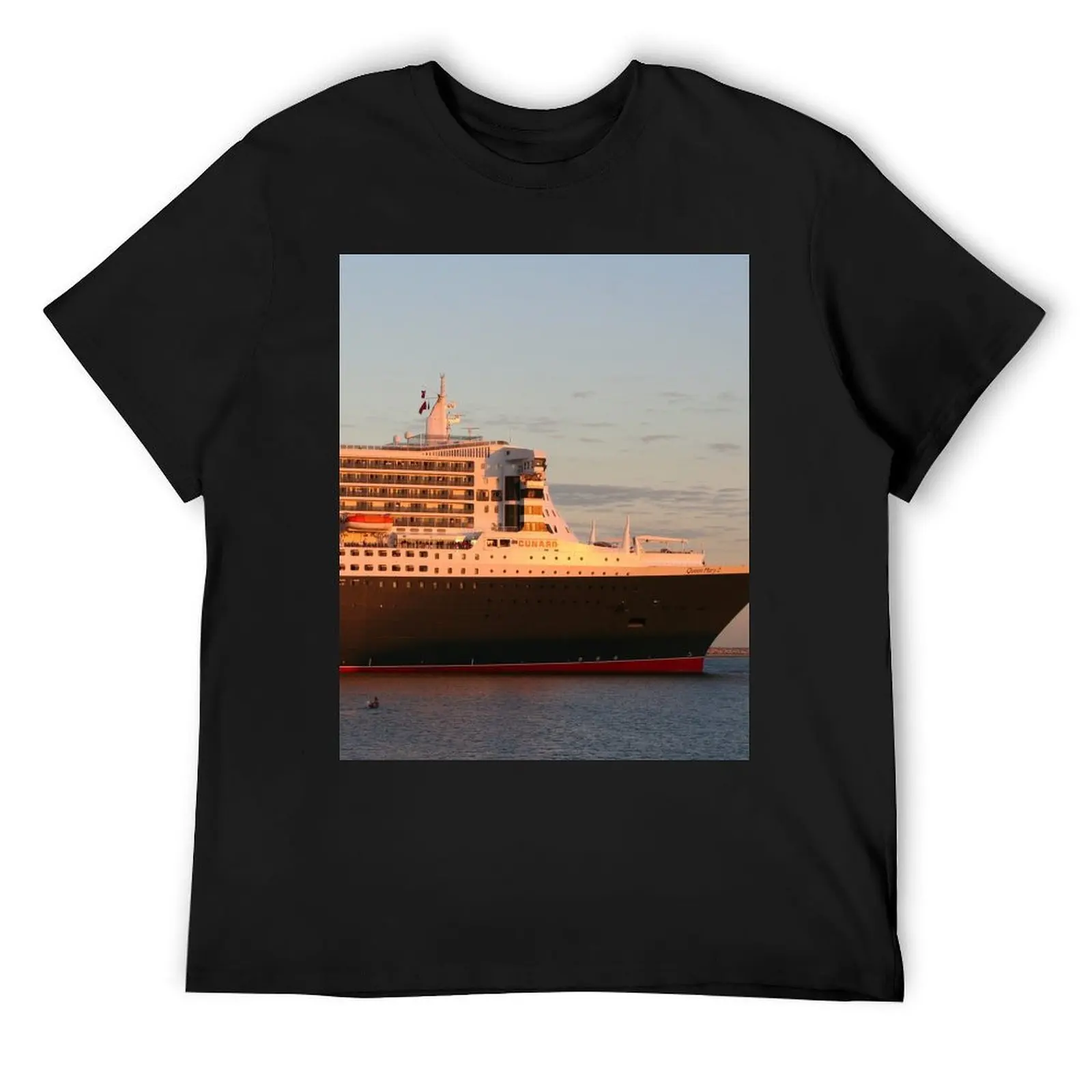 

Cruise Ship 2: Queen Mary 2 early morning T-Shirt Blouse anime t shirts slim fit t shirts for men