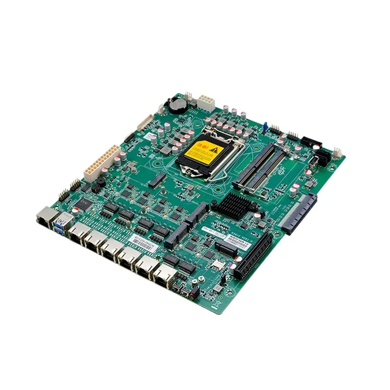 For R391V Soft Routing Industrial Control Main Board 6 Network Port 8/9 Generation LGA1151 Enterprise Router 5G2PCIE2 String