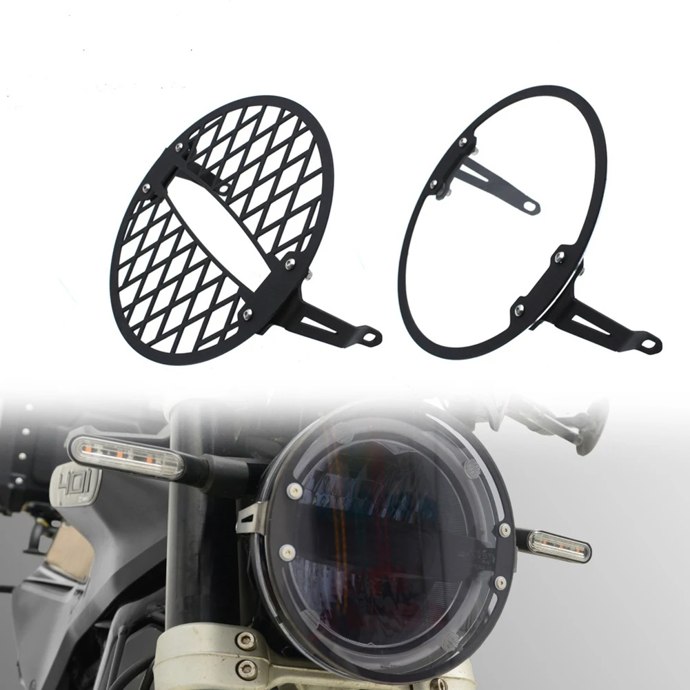 Motorcycle Headlight Protector Grille Guard Protection Cover For Husqvarna Svartpilen 401 250 Vitpilen 401 2020-2022-N32R