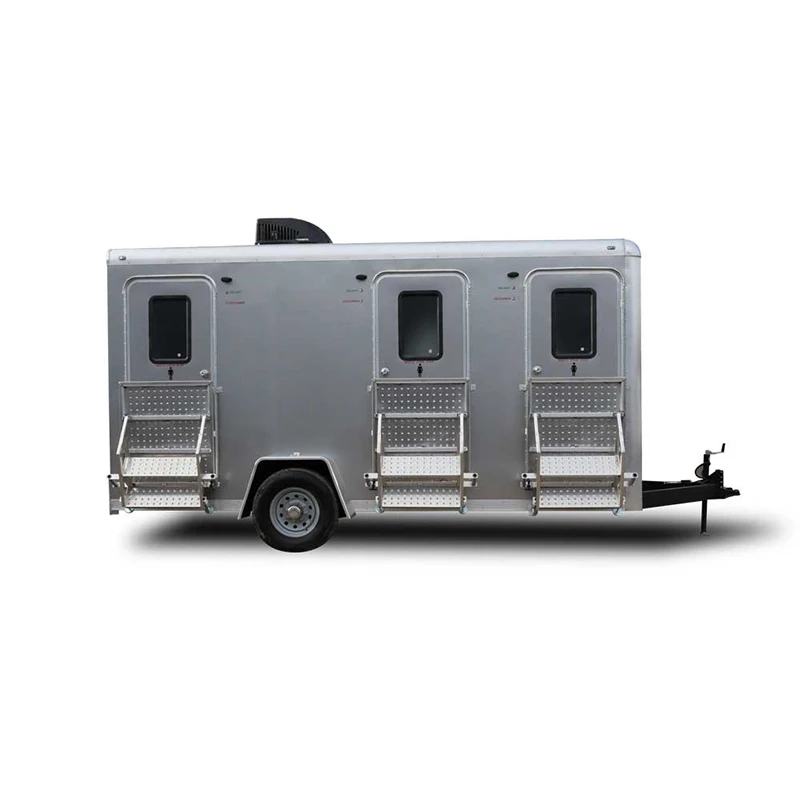 Luxury Restroom Trailer Portable Bathroom Toilet Trailer 23468 Seat One Stall Portable Restroom Mobile Bathroom