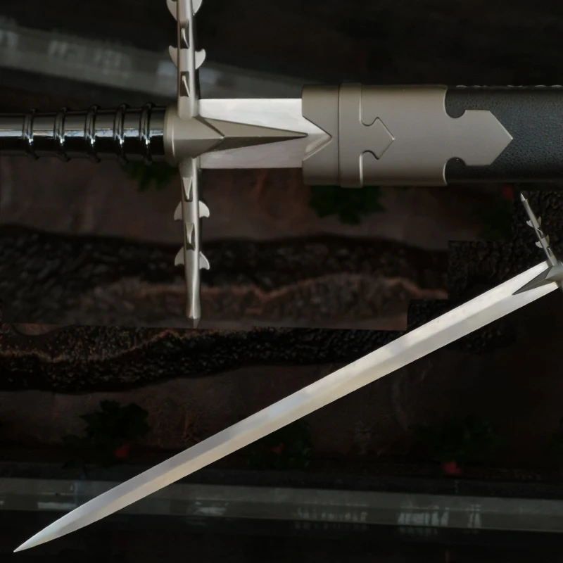 Nazgul Ringwraith Sword, Decoration, Battle Versions Available from Movie Replica, Steel Blade, Wooden Scabbard, 40\