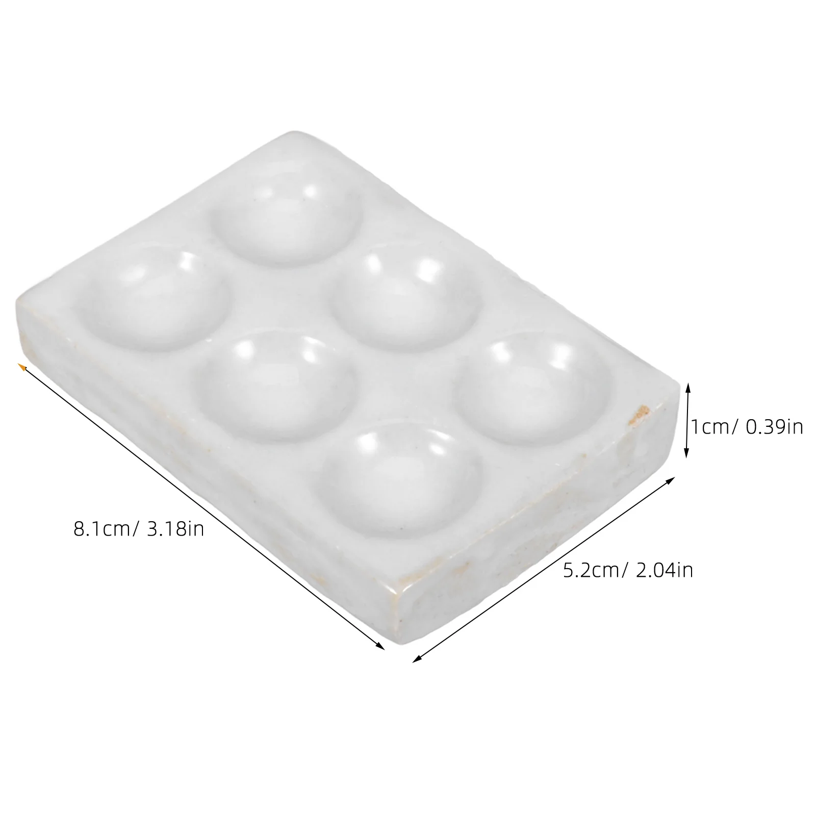 Tablero de goteo, placa de reacción, orificio de punto de porcelana, prueba química de laboratorio, 2 uds.