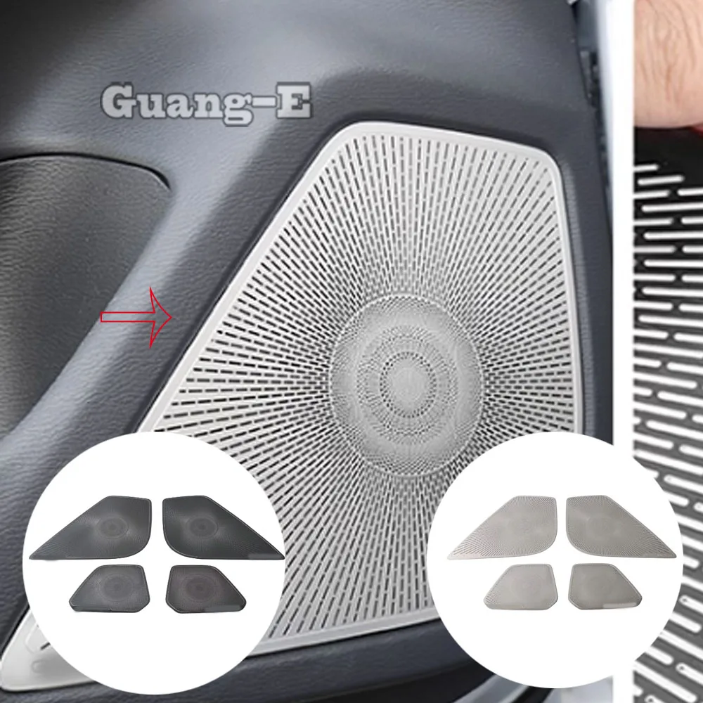 

Car Door Audio Speaker Panel Cover Frame Sound Horn Accessories Decoration Stickers for Mitsubishi Outlander 2022 2023 2024+