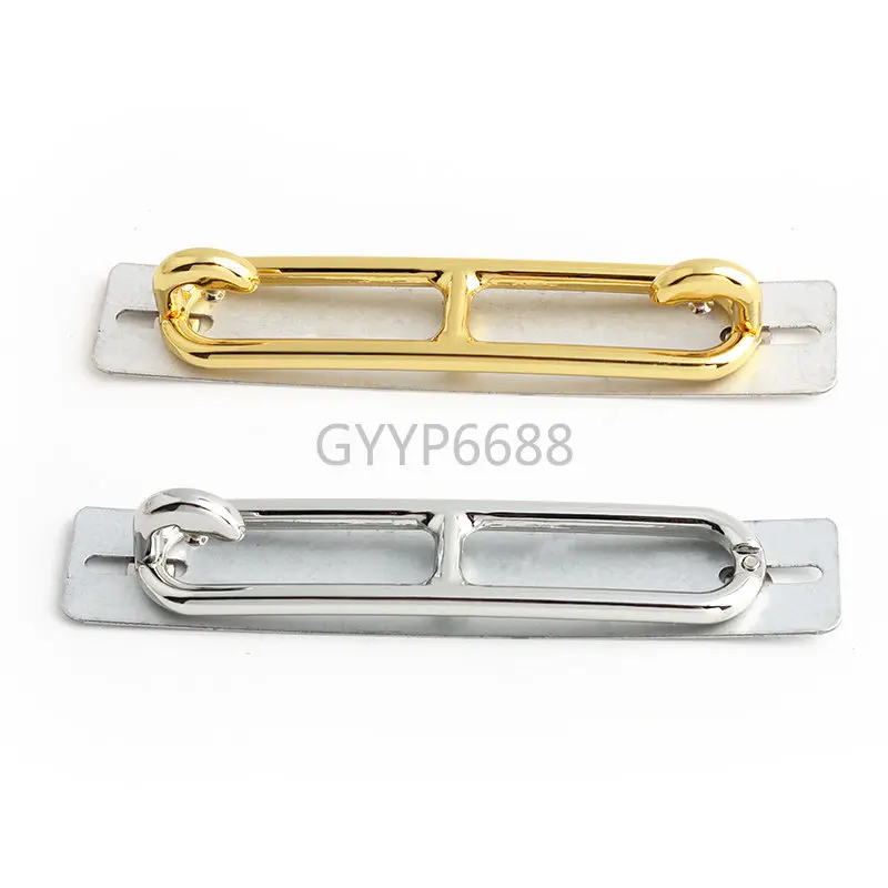 Gold,Chrome MIni Pig Nose Shape Metal Rectangle Locks For Women DIY Leather Craft Handbag Purse Bags Buckle Hardware Accessories