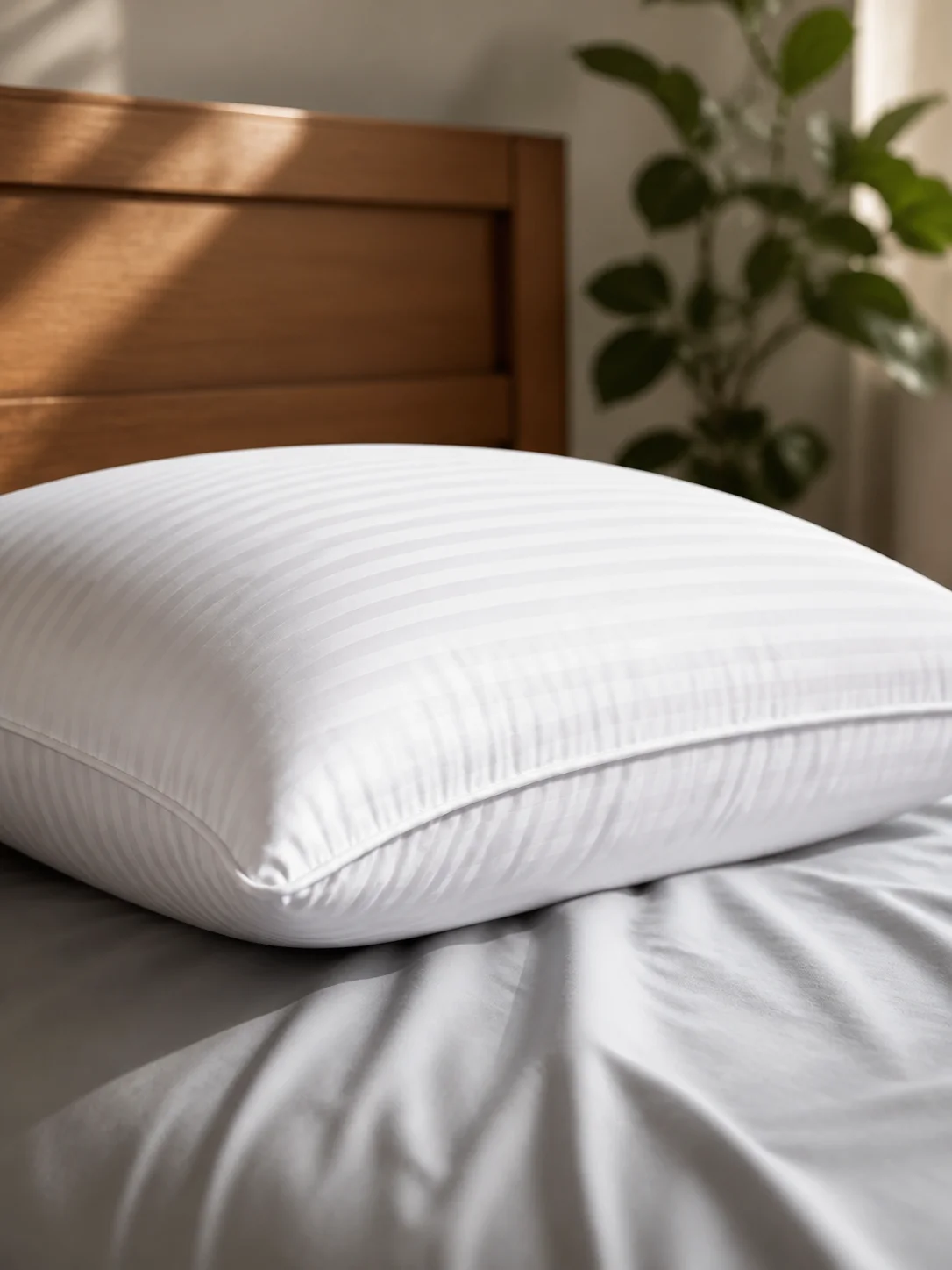2PCS Down Alternative Bed Pillows Standard Queen Size Soft Sleeping Pillows for Back Side Stomach Sleepers Bedding