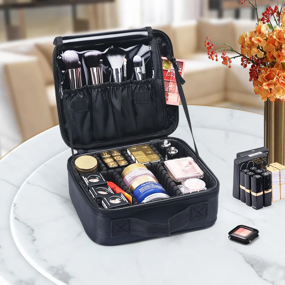 

Cosmetic Bag Double Small Type Cosmetic Organizer Bag Multifunctional Carry Portable Travel Wash Storage Bag