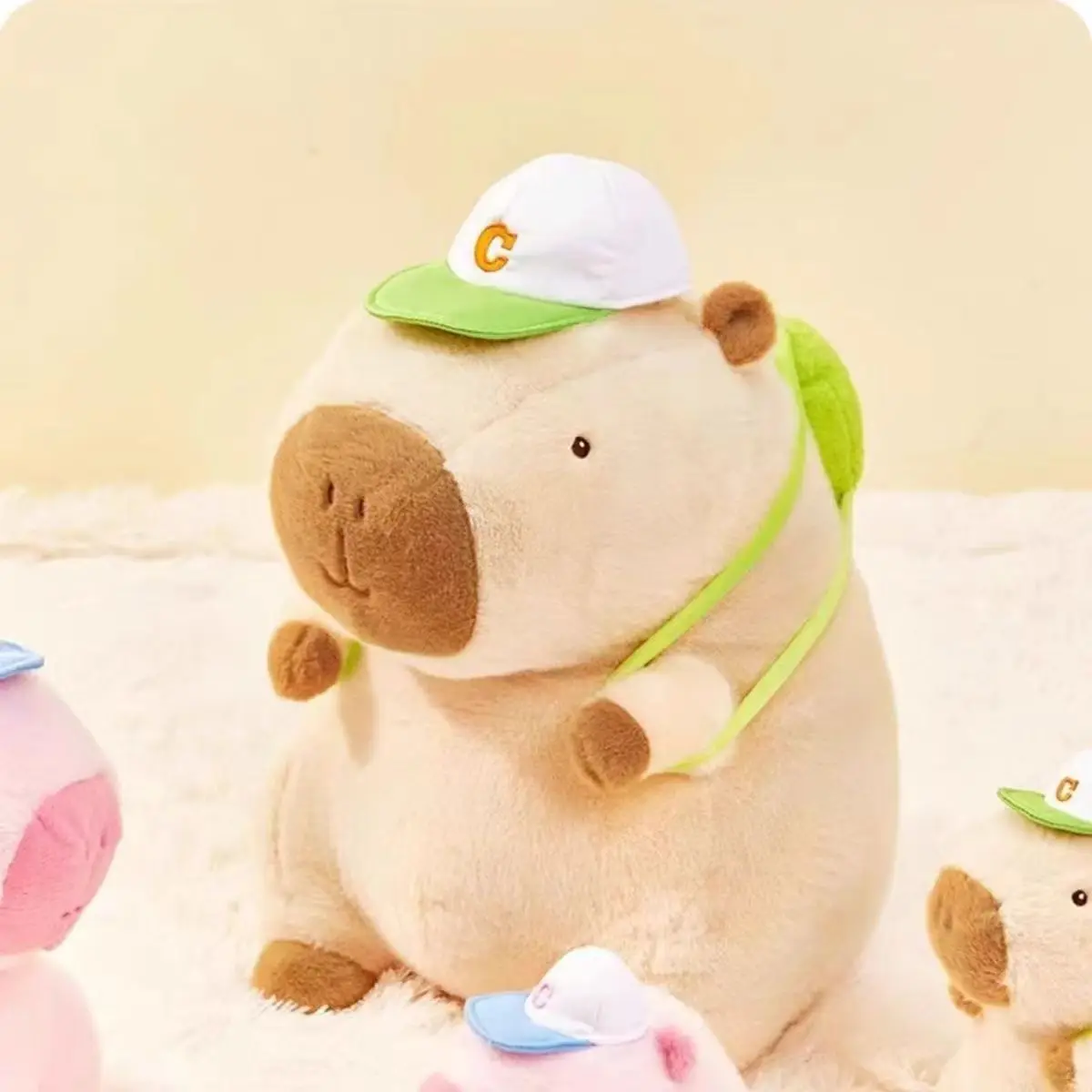 30CM Capybara Plush Toy Simulation Capibara Cosplay Unicorn Dinosaur Dress Boba Bread Fruit Food Decor Birds Bubble Stuffed