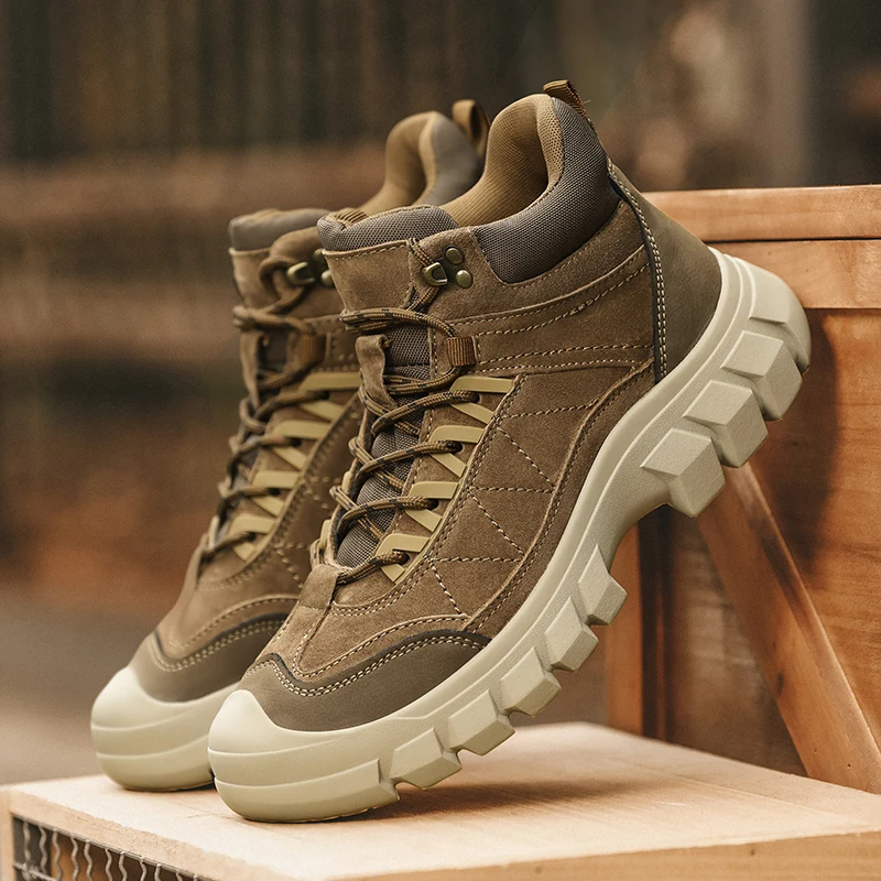 

Men Casual Shoes Flat Bottom Non Slip Sole Ankle Boots Comfortable Classic Men Shoes