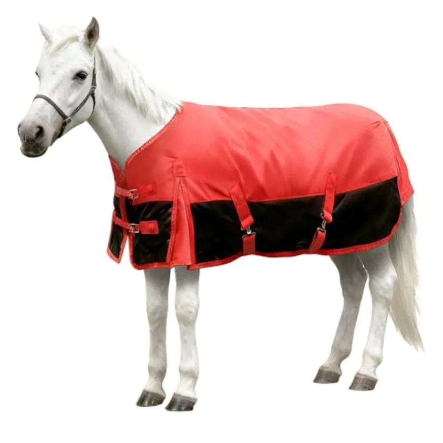 

Mini Horse Pony Blankets Winter 47 in 250g Filling Miniature Donkey Foal 1600D Waterproof Poly Rain Sheets for Real Horses Bell