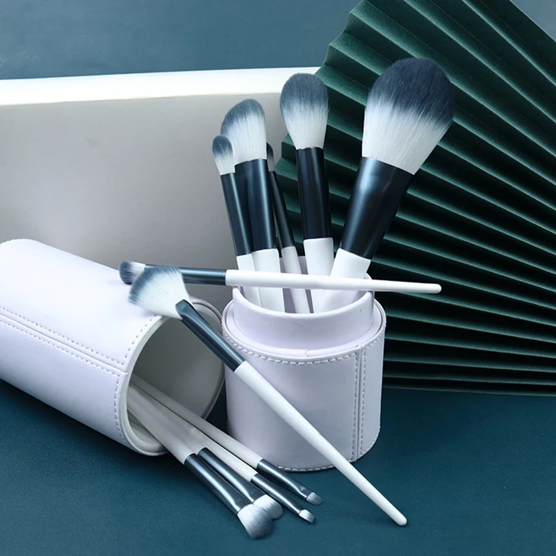 11 قطعة ماكياج فرش مجموعة مسحوق الأساس الحاجب عينيه استحى أدوات المكياج