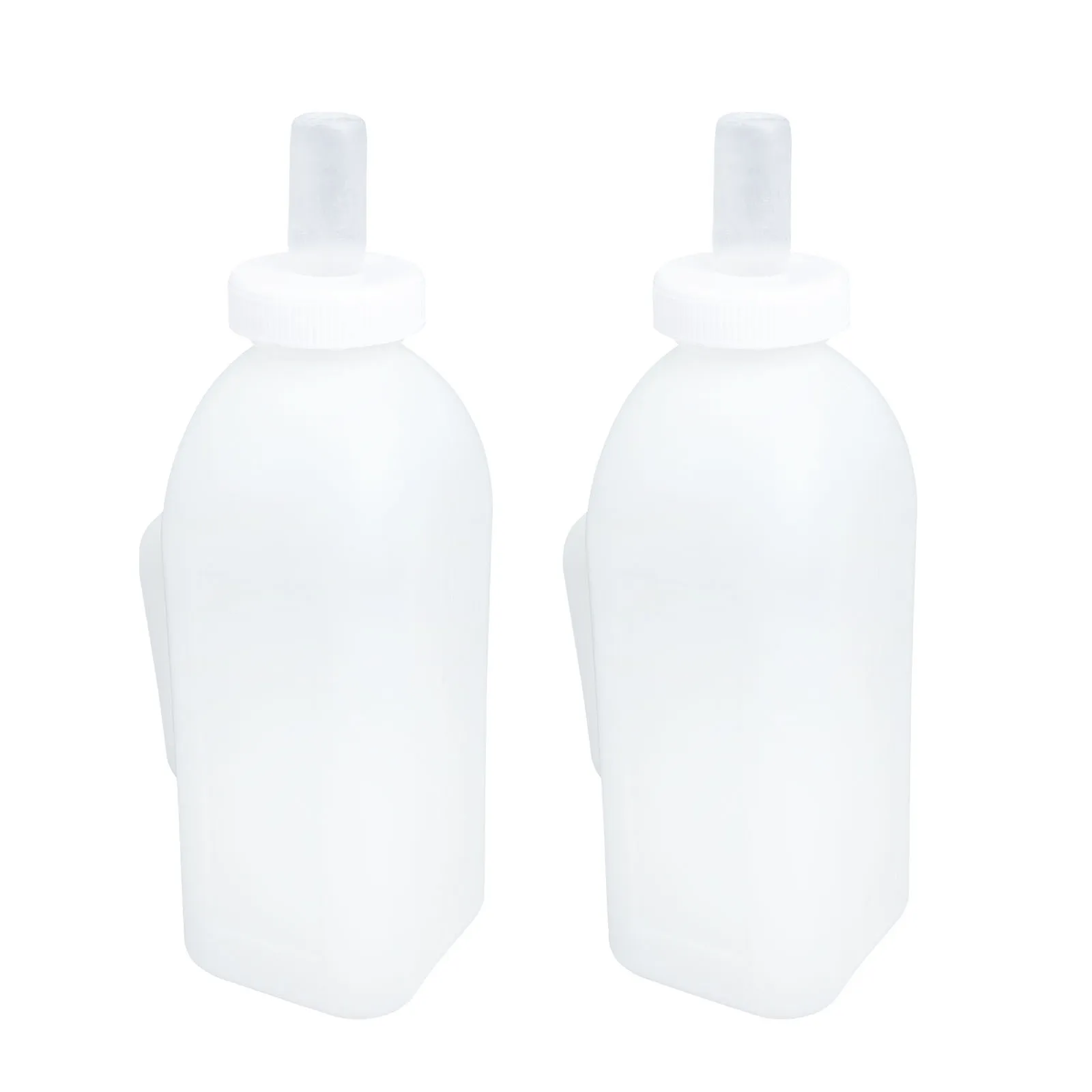 

2Pcs Calf Milk Bottles Large Capacity Nursing Handled Pet Feeder for Newborn Lamb Puppy Kitten Feeding Portable Silicone Milk