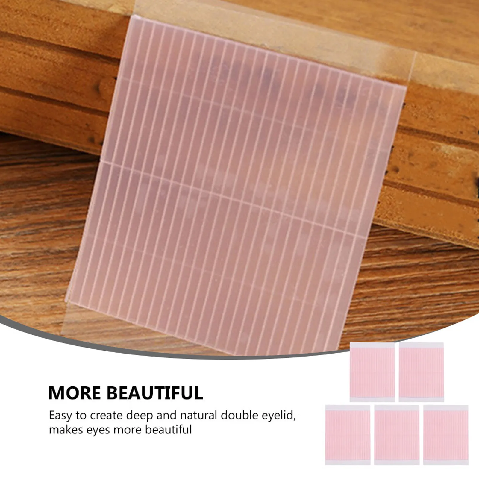 Invisible Double Eyelid Tape 5 Sheets Breathable Natural Lift Strips for Puffy Monolids Long Lasting Makeup