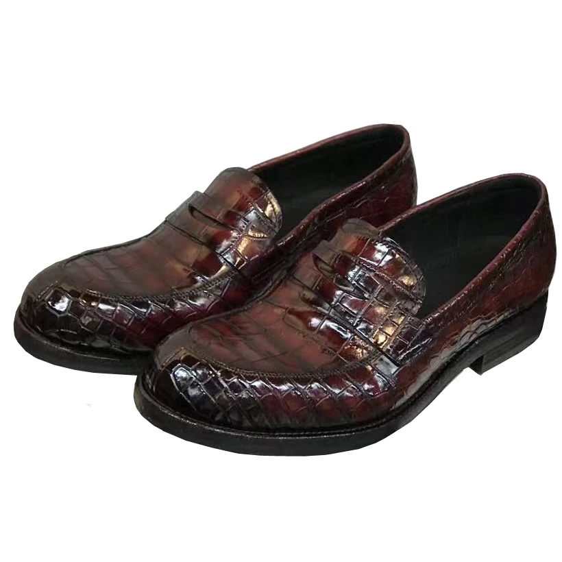 

Новые мужские туфли Yinshang, мужские туфли из крокодиловой кожи, свадебные, офисные, деловые туфли