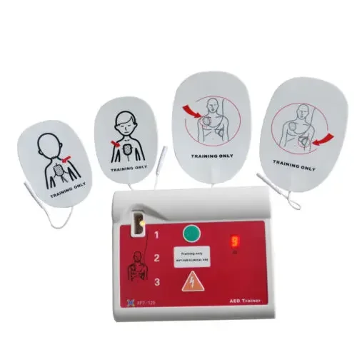 1set AED Trainer First Aid Teaching Training Machine CPR School  Rescue Skill Inspection in English & Korean