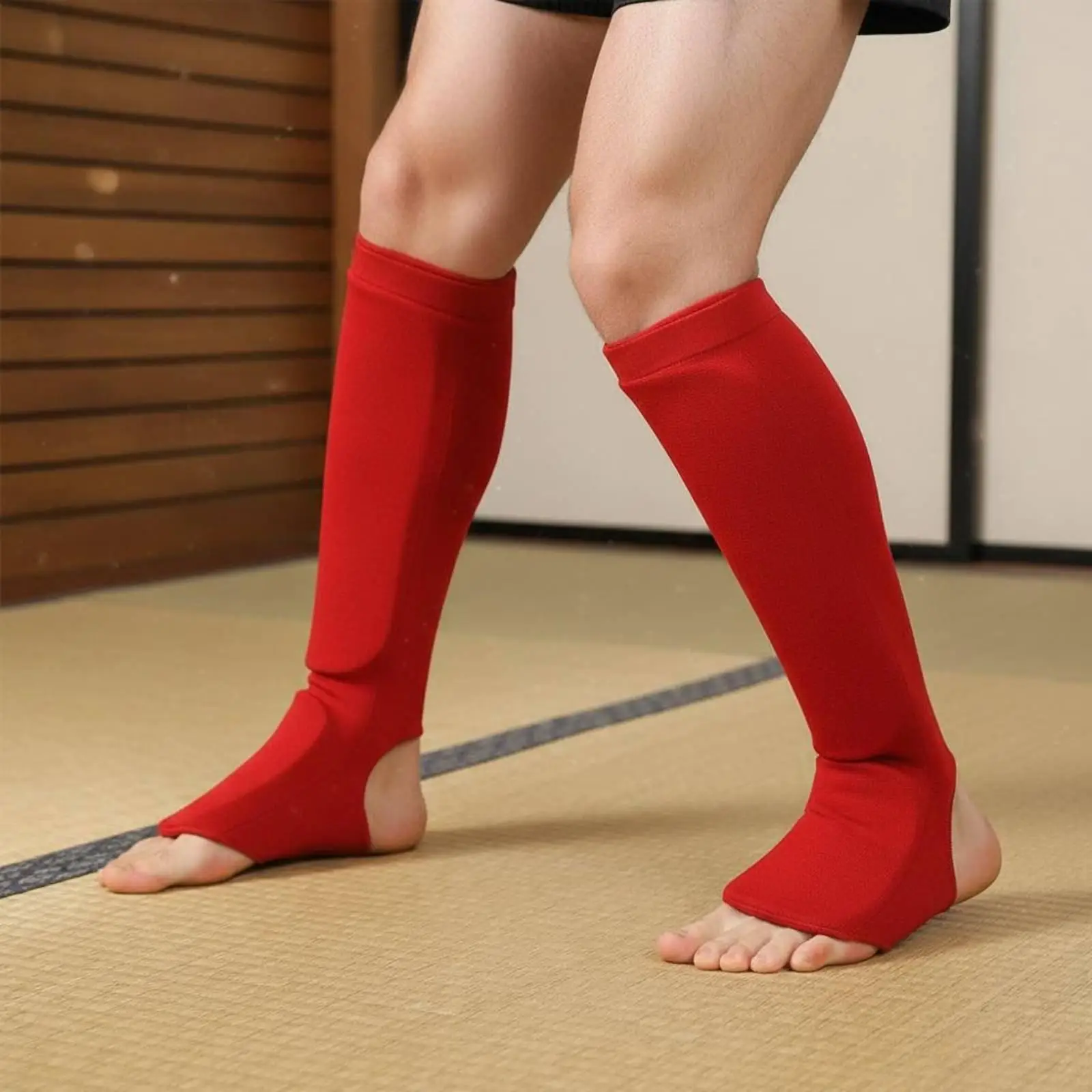 Kampfsport-Schienbeinschoner Ergonomischer Schienbeinschutz Fußball-Beinschutz für MMA Taekwondo Muay Thai Training