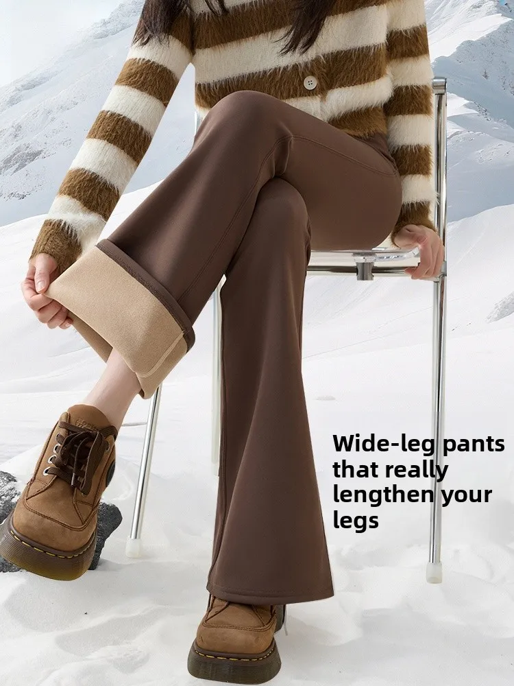 

High Waist Yoga Pants Leg Lengthening Bootcut Pants Autumn ape Slimming High Waist Casual Wear Outdoor Wear Butt Lifting