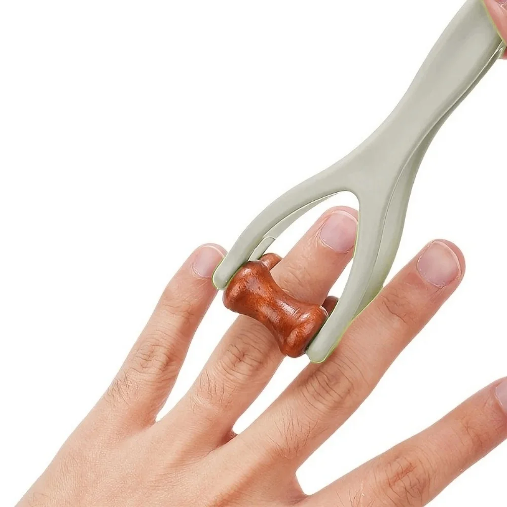 Portable Roller Finger Massager Dual-Row Roller Design Finger Massager Easy Use Relieve Finger Fatigue Promote Blood Circulation