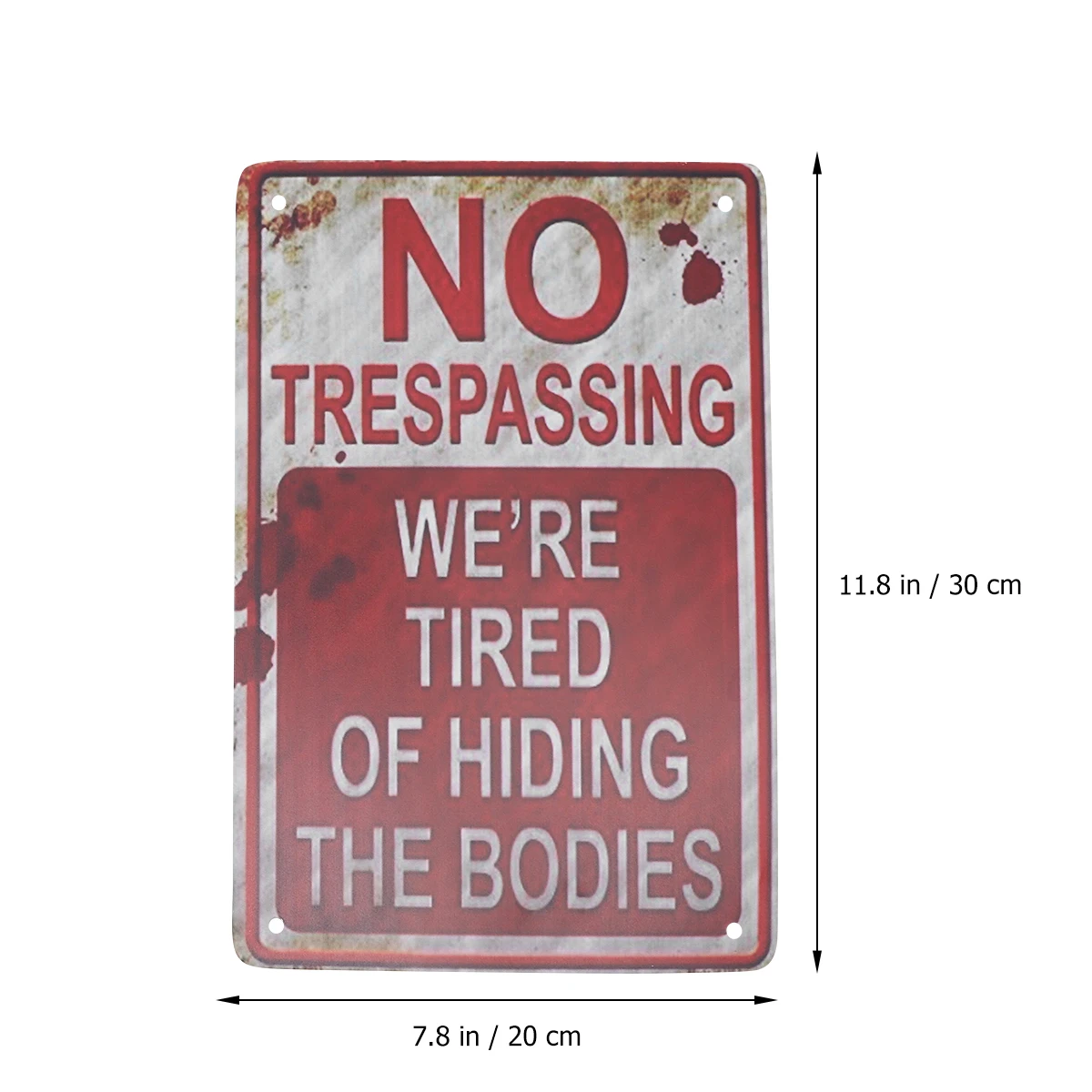 

2Pcs Tin Signs Wall Decoration Vintage Warning Sign Iron Sheet Picture Practical Gift Idea Relatives Friends