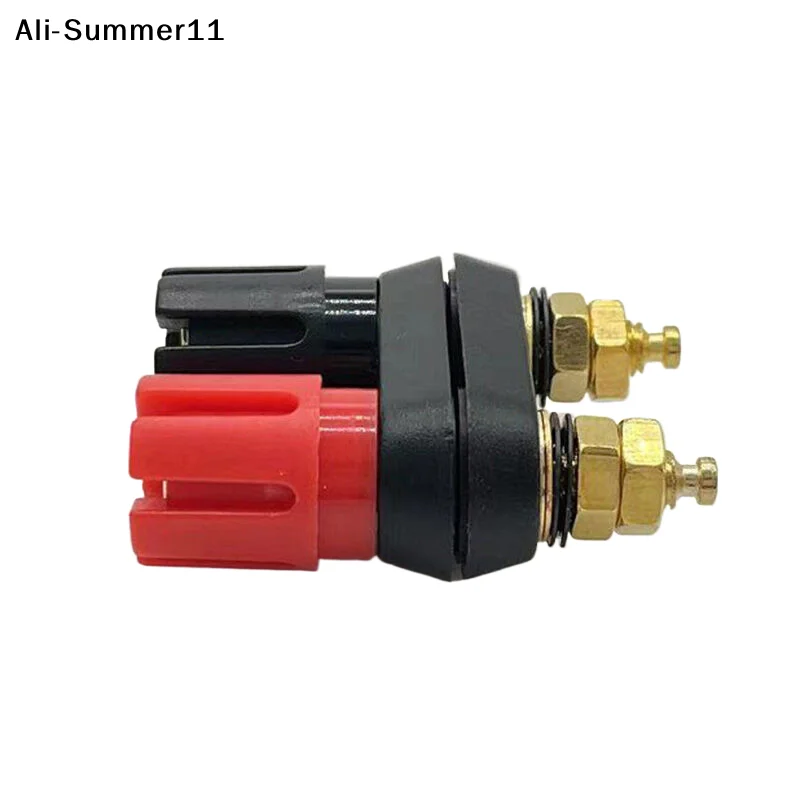 【Yb1】【AyS】1Pc Speaker Dual Female Banana Plug Terminal Connector Dual 2-Way Banana Socket Plug For Speaker Amplifier Plug Jack