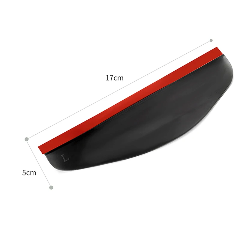 Espejo retrovisor Universal para coche, Protector de sombra negra para lluvia y nieve, visera lateral, 1 par