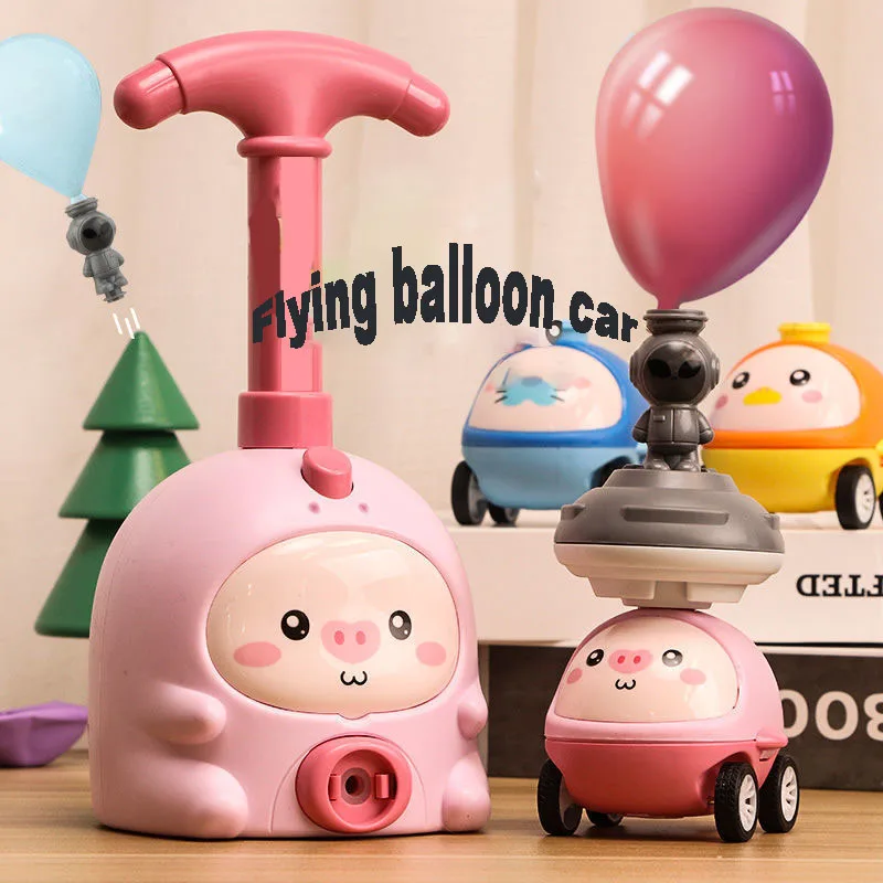 Childs Balloon Launcher Toys Air Power Balloon Car Power Aero Science Educational Toys Boy Girl Christmas Present