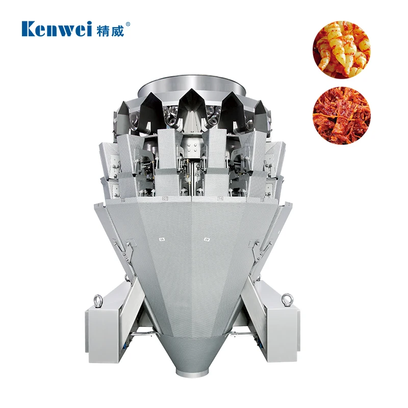New Design High-Accuracy Automatic Two Layers Screw Feeding 14 Heads Multihead Weigher Machine Food Filling Pouch 10.1'' Touch