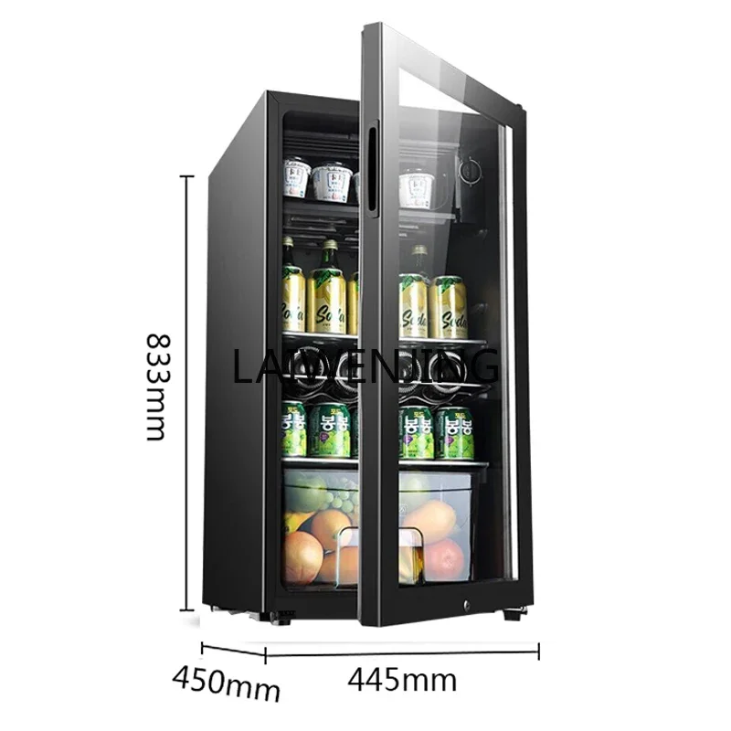 SGF single door mini small transparent refrigerator tea refrigeration slightly frozen