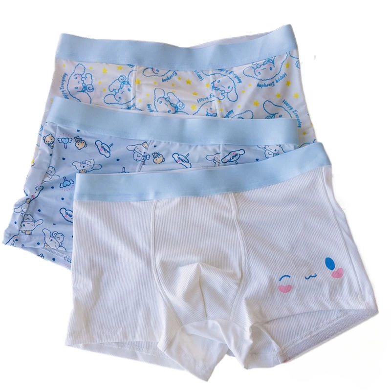 New Cinnamoroll cartoon anime character underwear antibacterial four-corner breathable cute kawaii boxer shorts gift wholesale